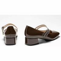 Gotsoft - Women's Mary Jane Low Heel Closed Toe Shoes