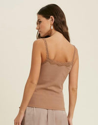 Wishlist - Ribbed Knit Sweetheart Cami