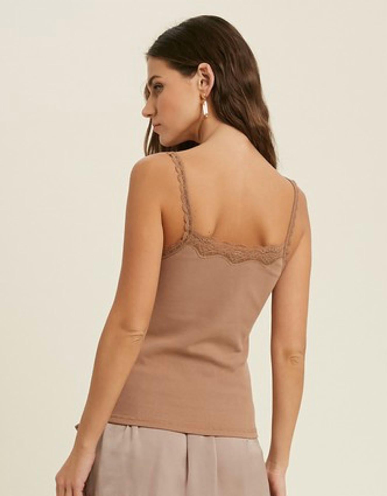 Wishlist - Ribbed Knit Sweetheart Cami