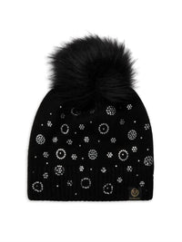 Furlux - Women's Faux Fur Pom Cashmere Blend Beanie