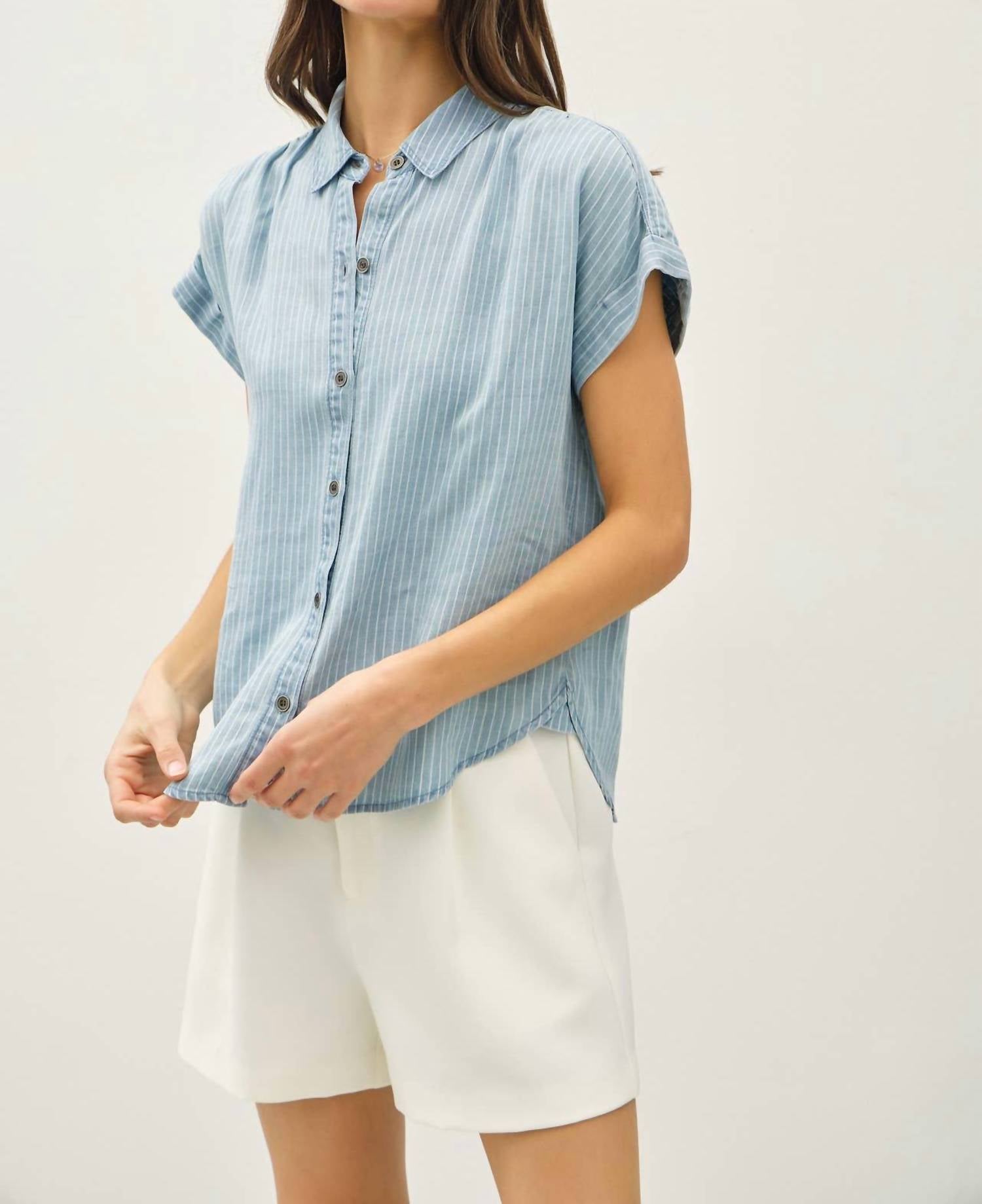 Be Cool - Tencel Button Up Top