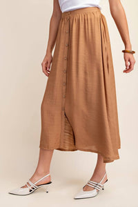 Gigio - Button Down Midi Skirt