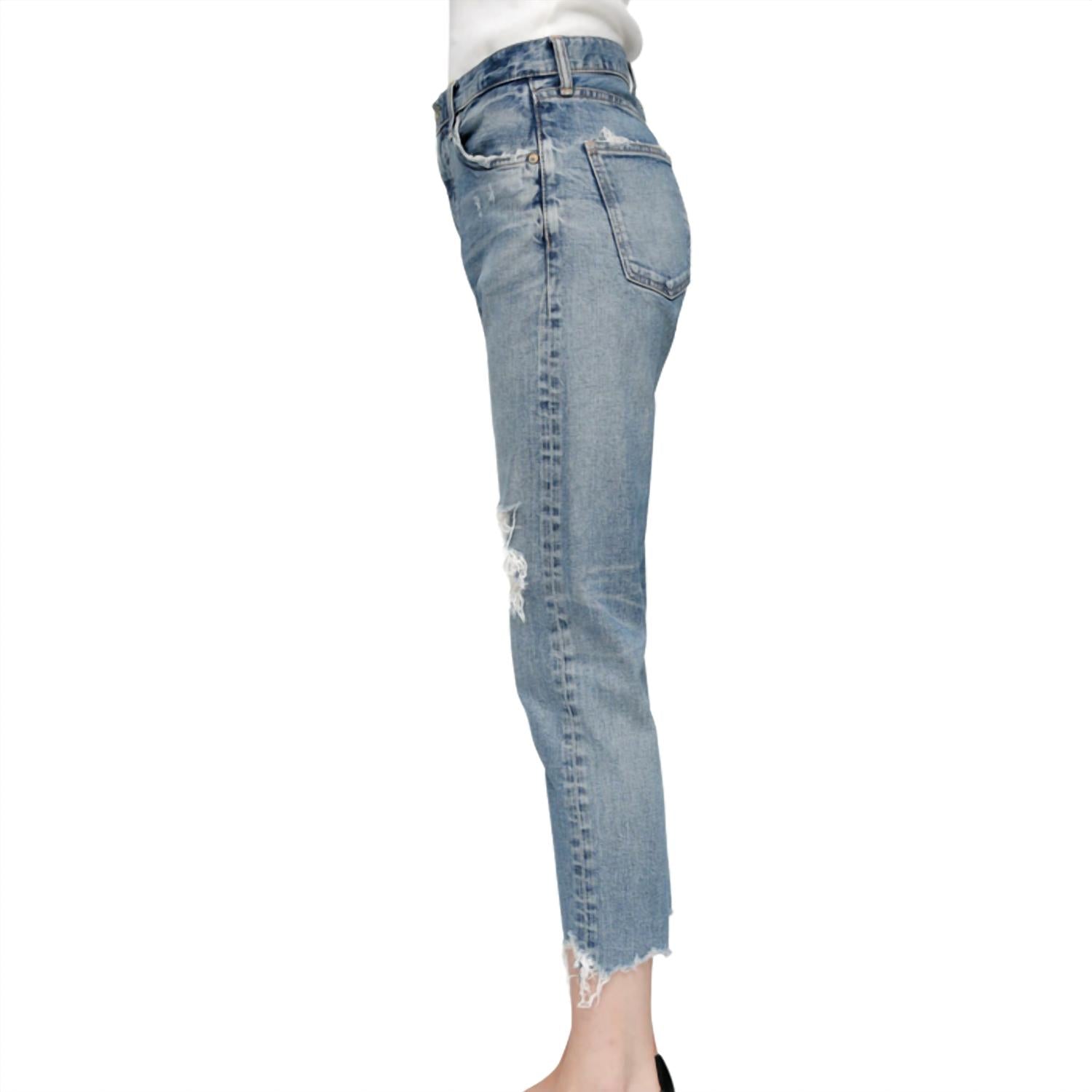 Moussy Carter Friend Jean in blue 2 - women's jeans - detail view