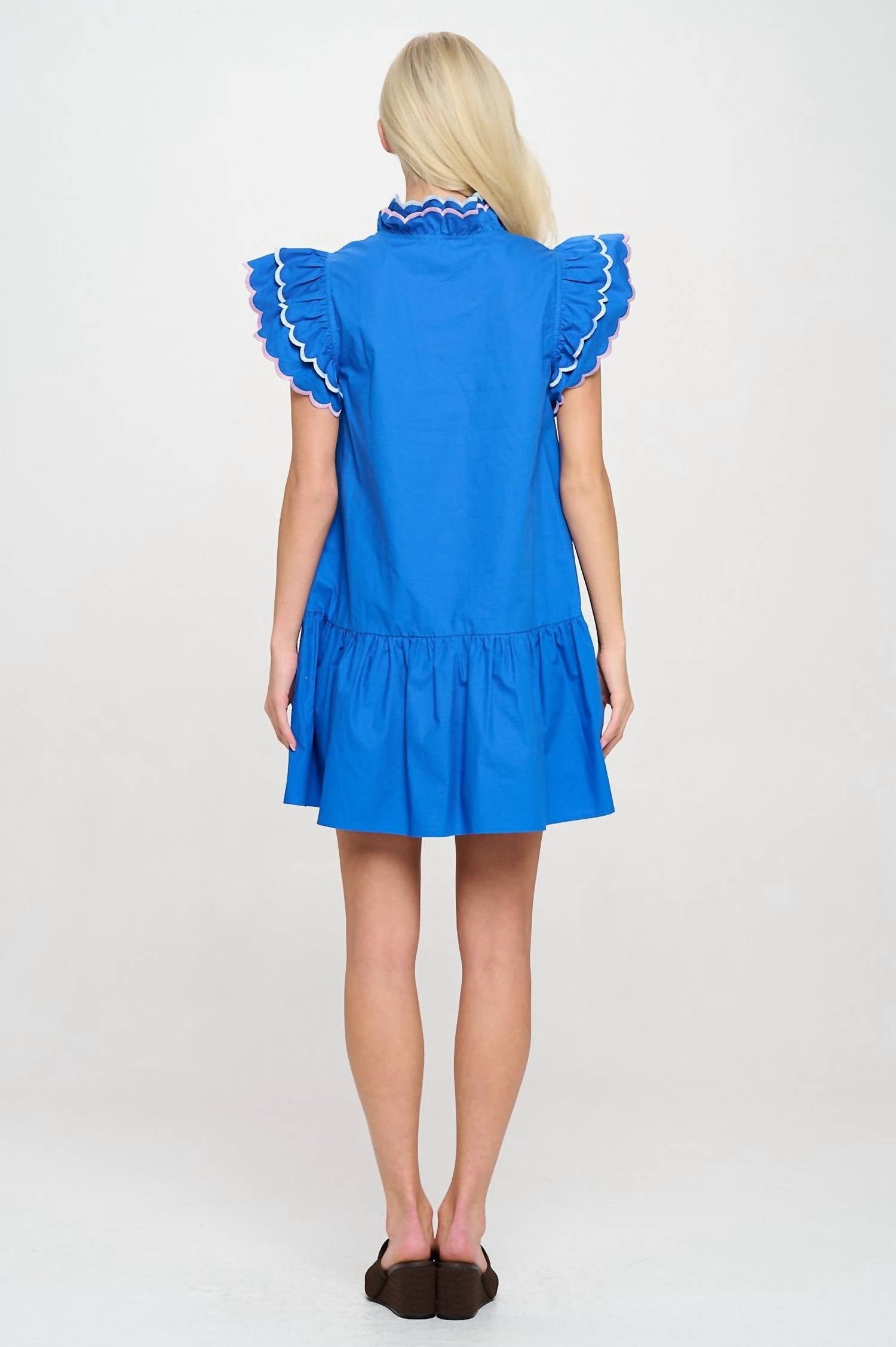 Meet Me In Santorini - Azure Oasis Dress