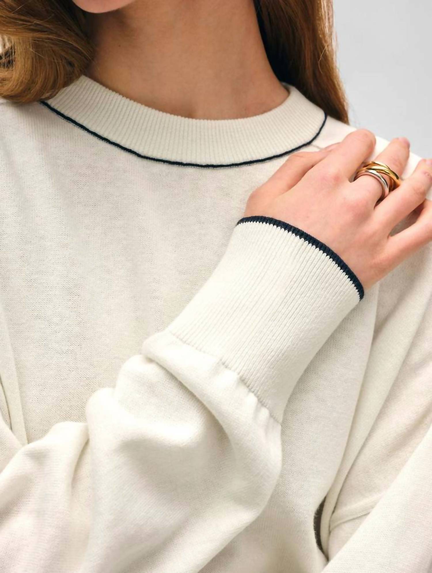 White + Warren - Cropped Sweatshirt