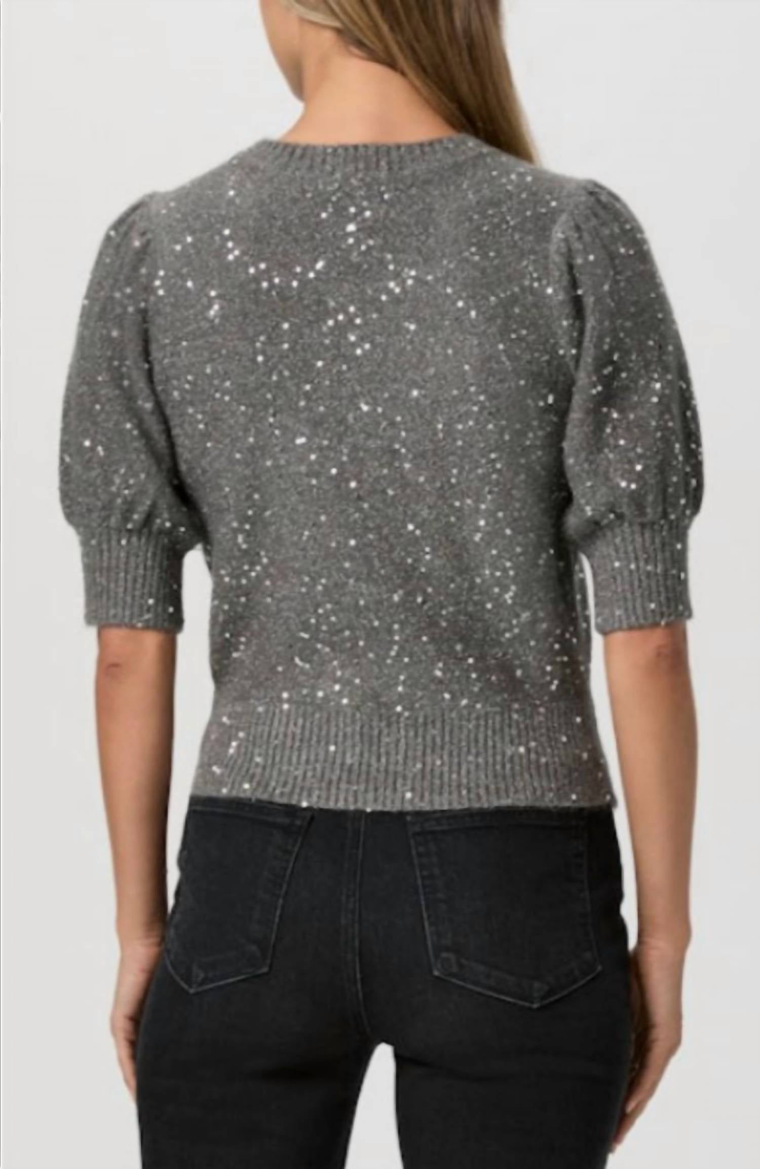 Paige - Gladiolus Sequin-embellished Sweater