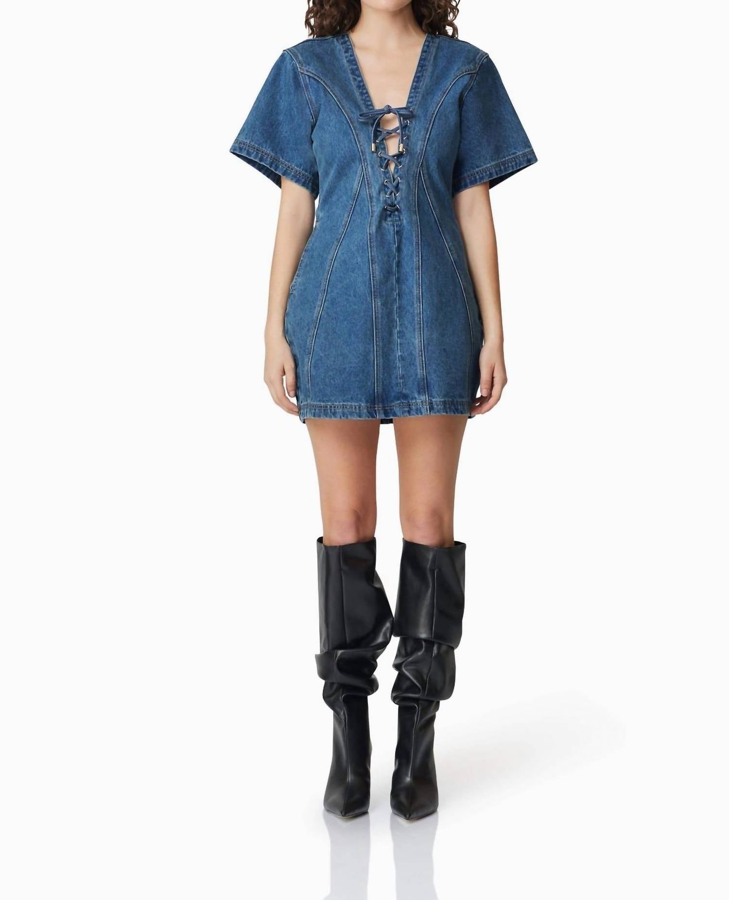 Curaae - Clara Denim Mini Dress