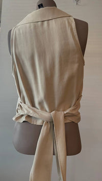 Fifteen Twenty - Women's Sleeveless Wrap Crop Top