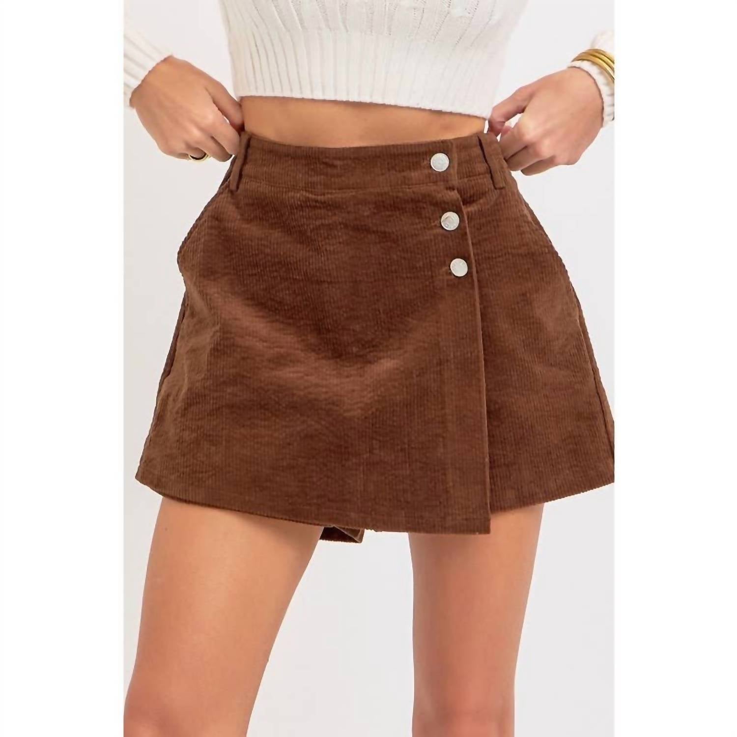 Style Usa - CORDUROY SKORT