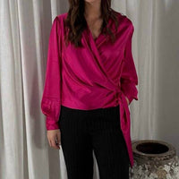 Karmamia INES BLOUSE in rose violet - women's blouse
