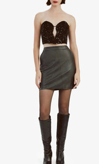 Bardot - ALEXIS VEGAN LEATHER SKIRT