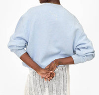 Clare V. - Oversized Embroidered Sweatshirt