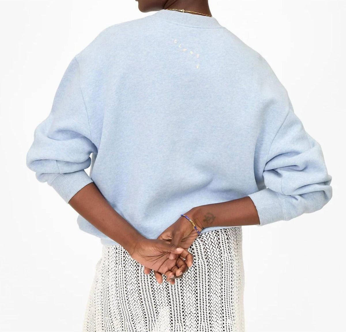 Clare V. - Oversized Embroidered Sweatshirt