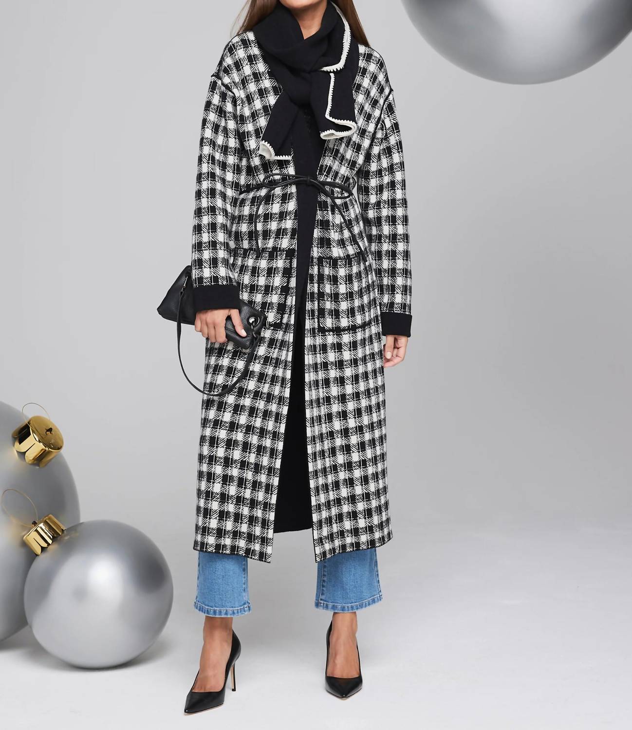 Nic + Zoe - Cool Nights Houndstooth Reversible Jacket