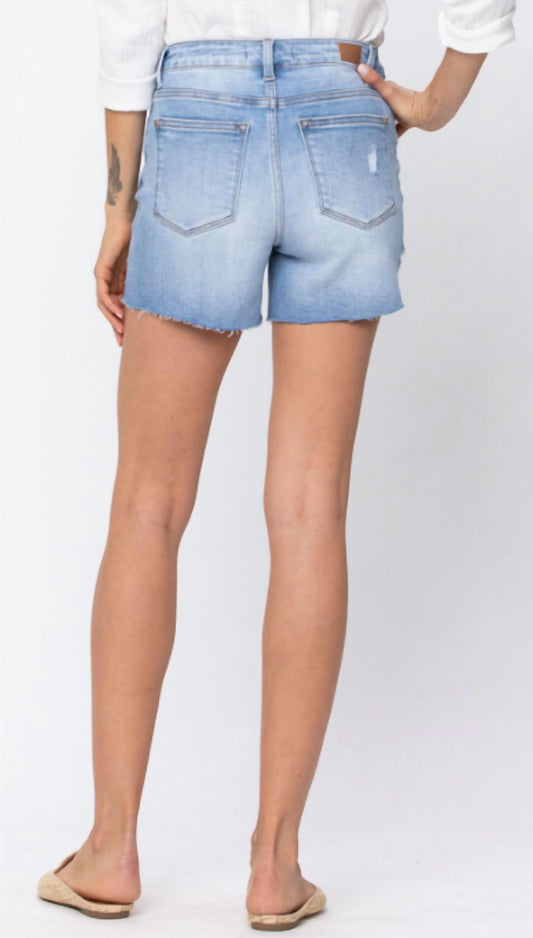 Judy Blue - High Waist Destroyed Shorts