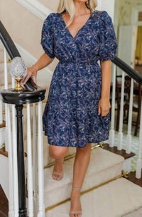 Lucy Paris - Raissa Paisley V-neck Dress