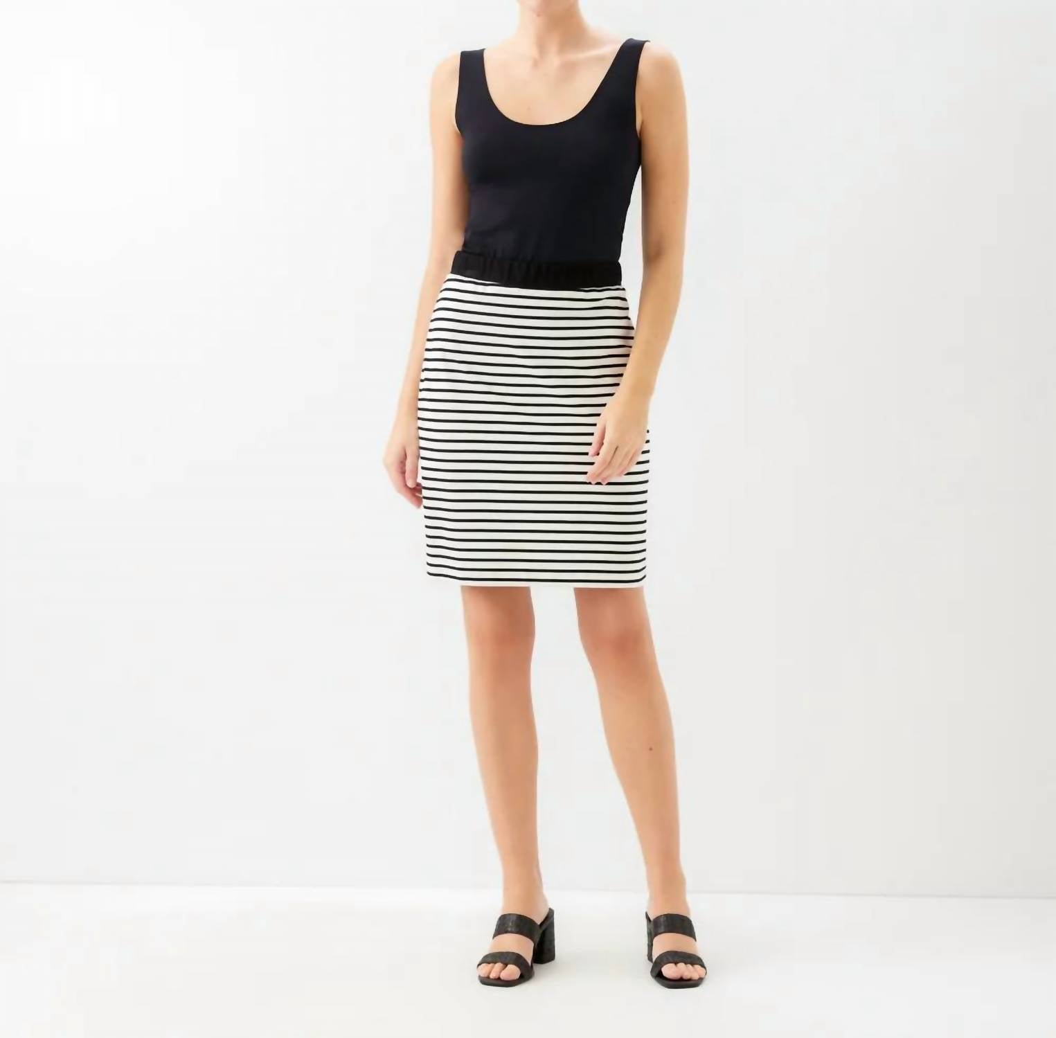 Karen Kane - Stripe Short Skirt