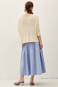 Be Cool - Breezy Boatneck Sweater