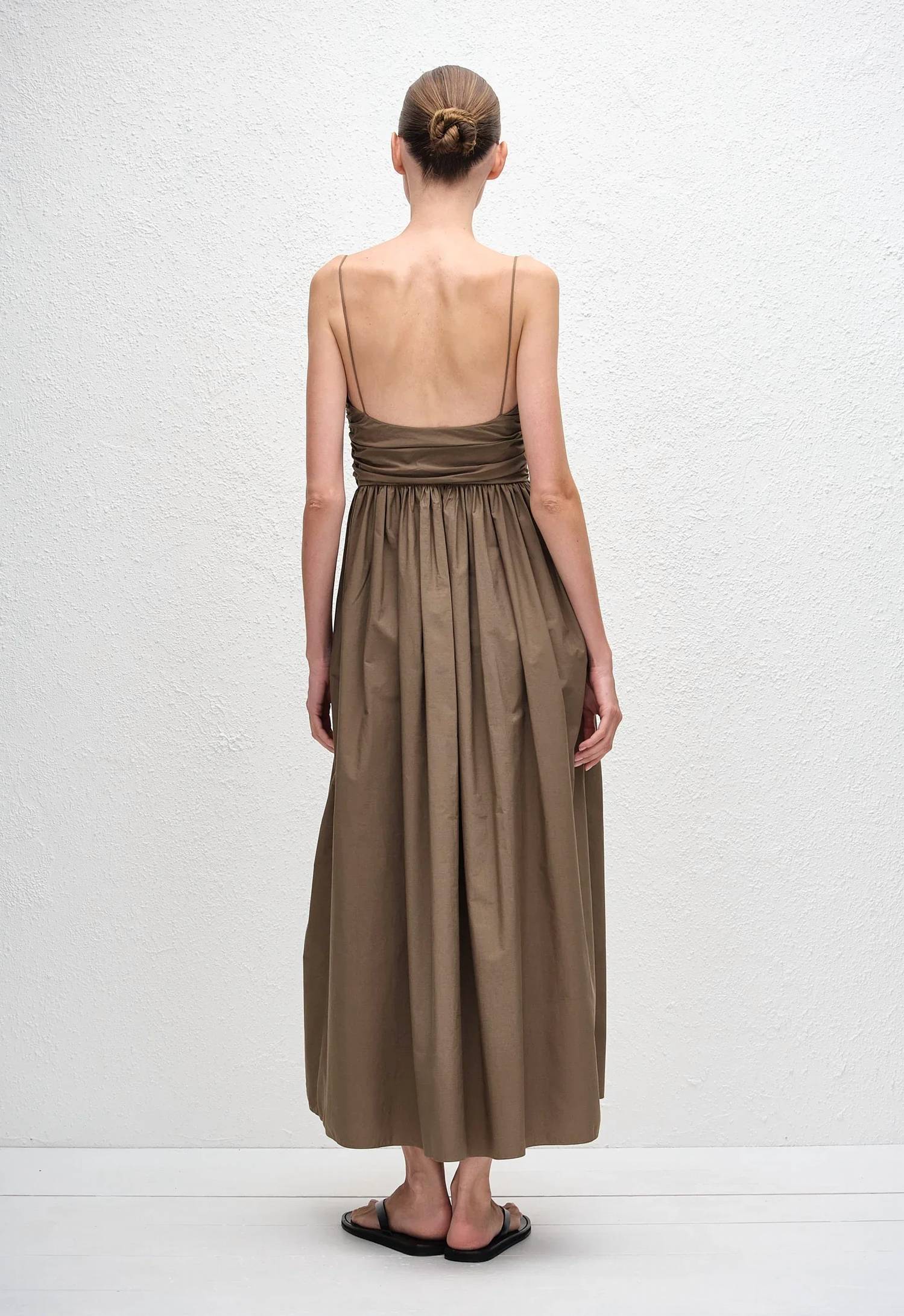 Matteau - Gathered Bodice Midi Dress