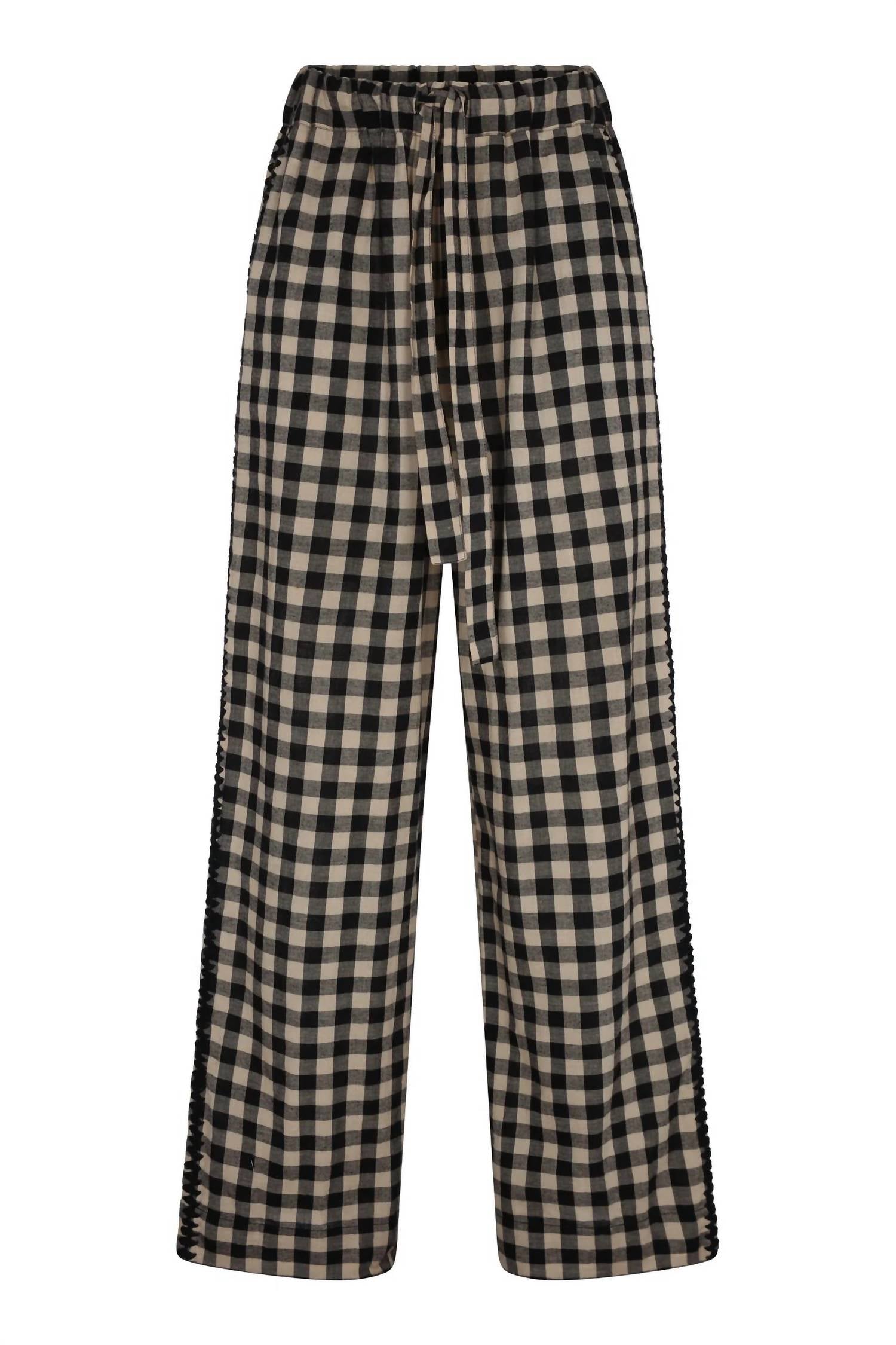 Carolina K - Lou Plaid Wide Leg Pants