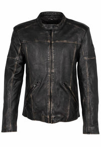 Mauritius - Men's Aryn Rf Vintage Distressed Leather Jacket