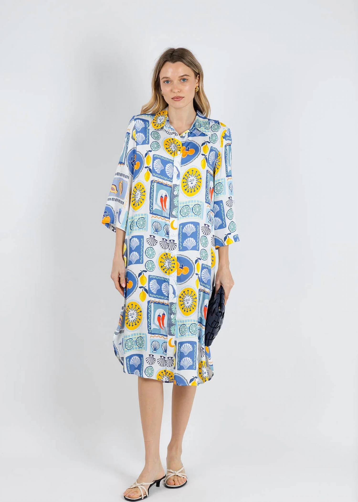 Tinta Style - Yasmin Printed Midi Dress