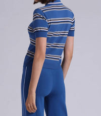 Minnie Rose - Short Sleeve Striped Polo