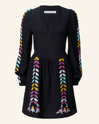 ALIX OF BOHEMIA Behati Prism Dress in noir - women's dress - detail view