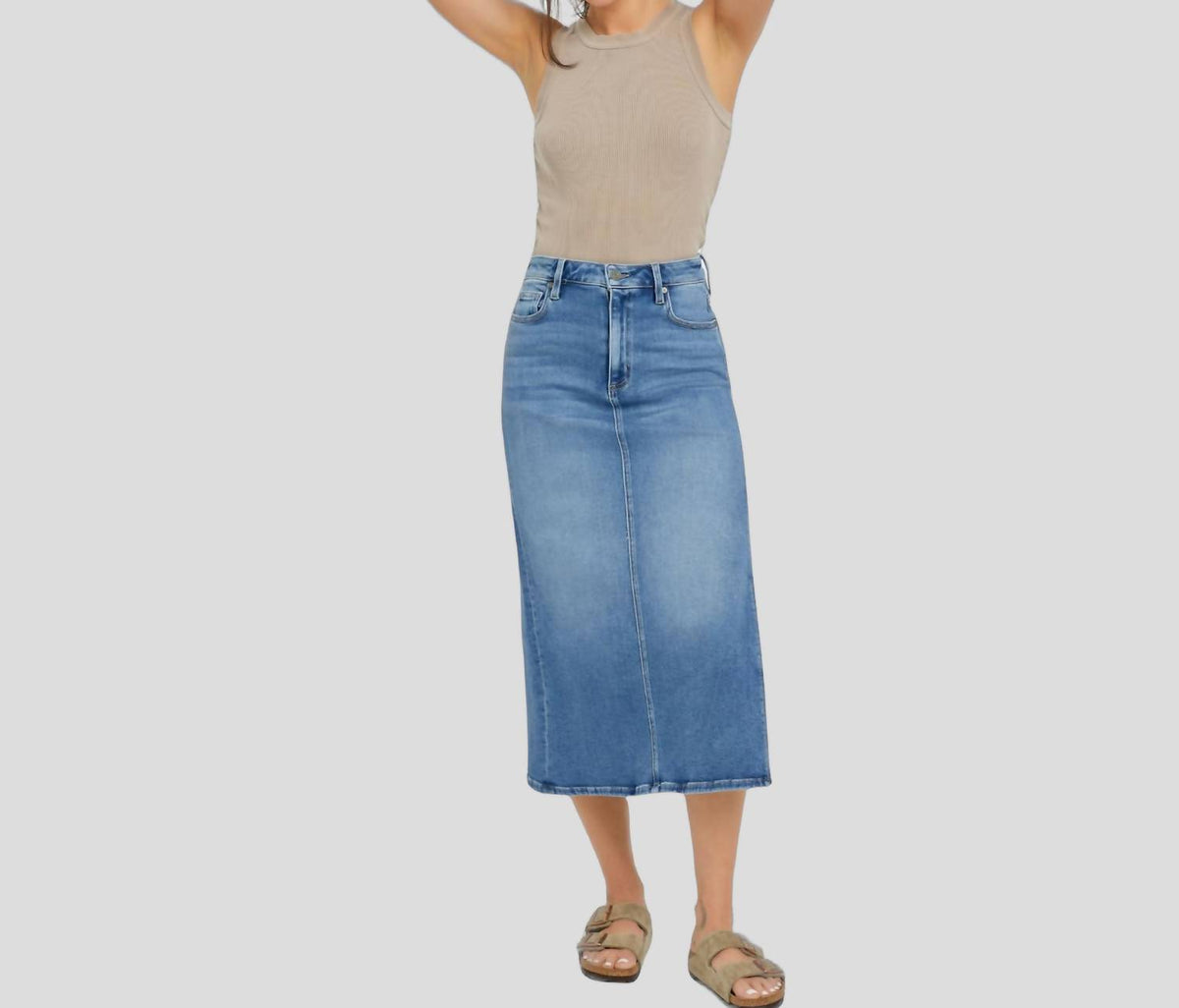 Hidden - Peyton Midi Skirt