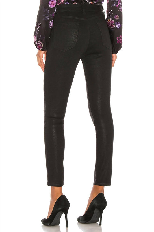 J Brand - Alana Coated High Rise Crop Skinny