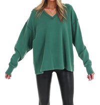 Hyfve - Urban Fade Oversized V-Neck Sweatshirt