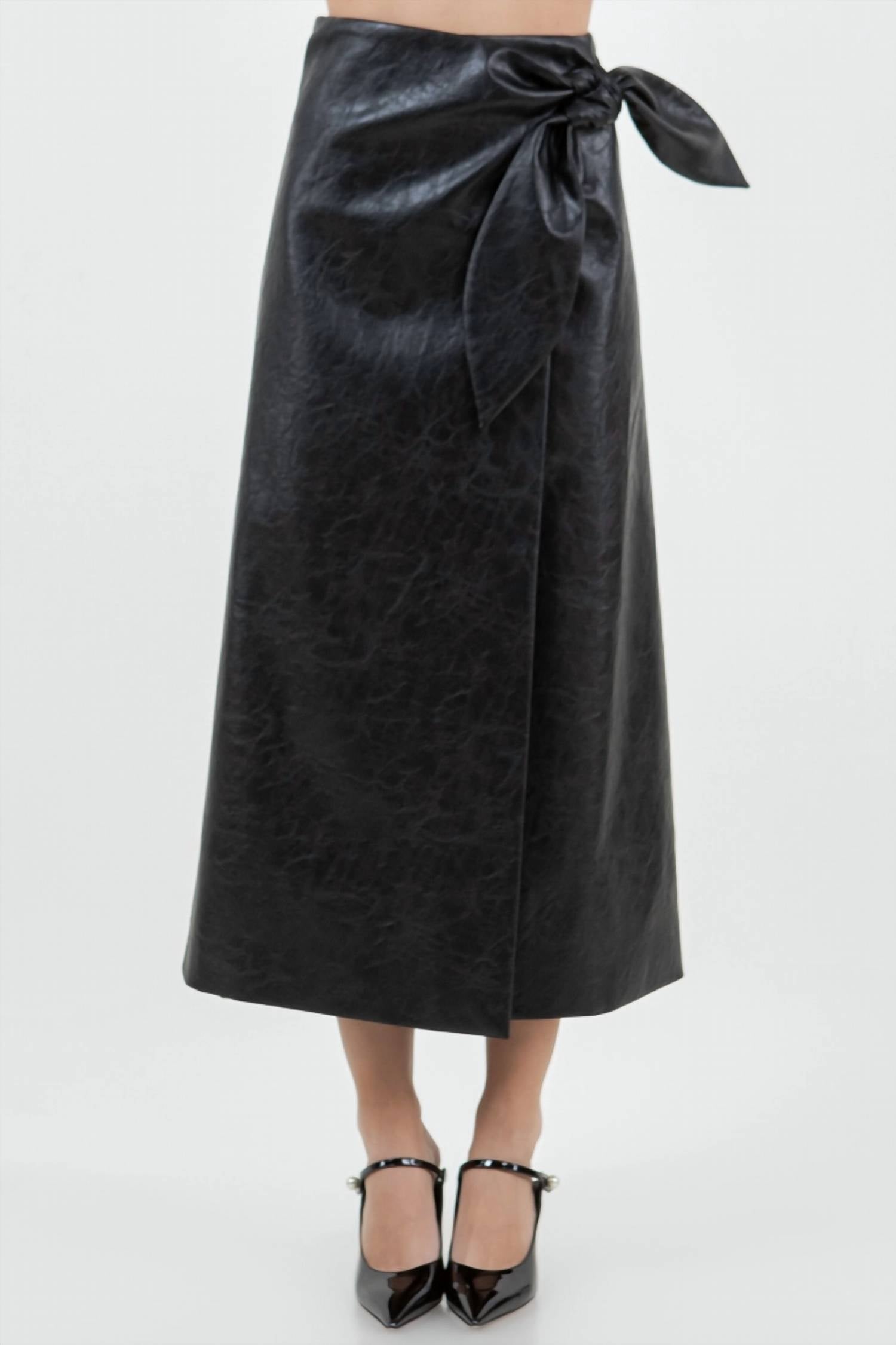 Whiteroom+Cactus - Ankle Length Midi Wrap Skirt