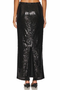 Lna - Elettra Sequin Column Maxi Skirt