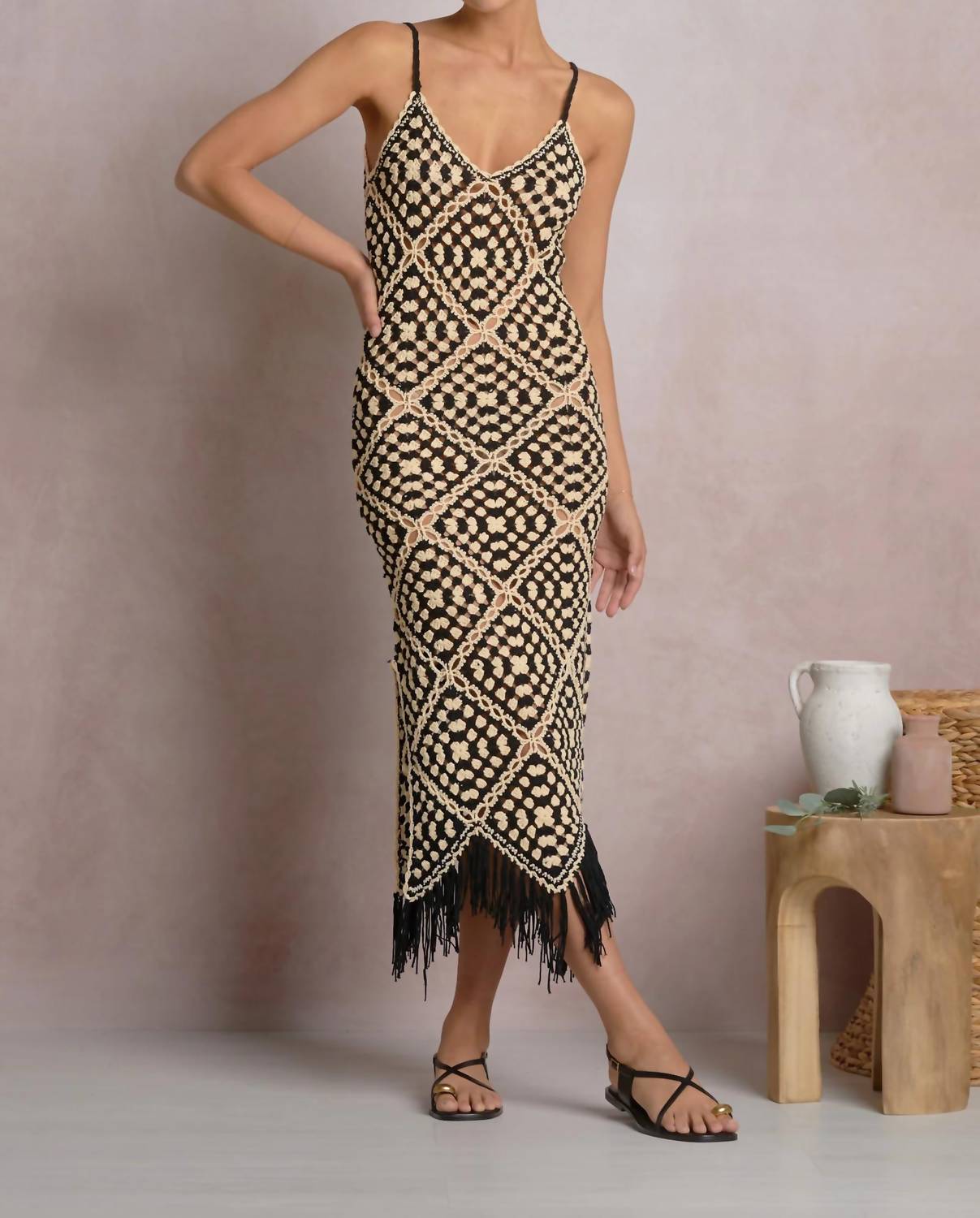 Elan - Aleki Crochet Maxi Dress
