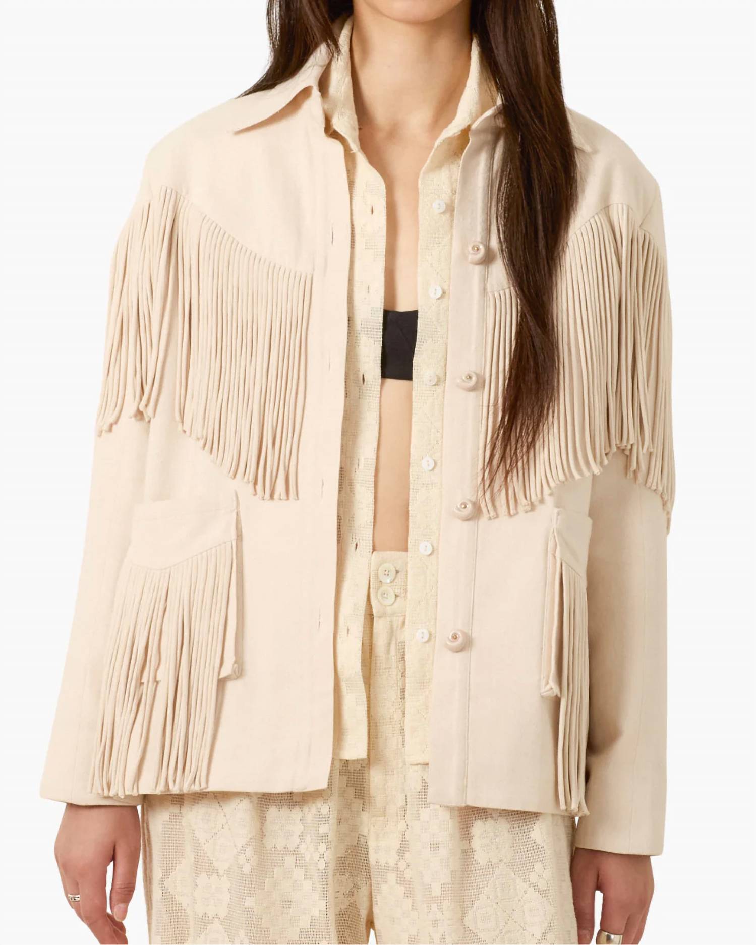 Alix Of Bohemia - Jude Dune Fringe Jacket