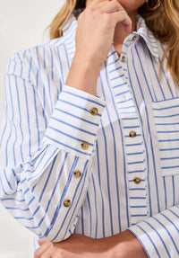 Tribal - Long Sleeved Button Front Top