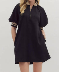 Entro - Balloon Sleeve Mini Dress