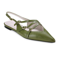 Yosi Samra - Women's Ava Slingback Flat Shoes