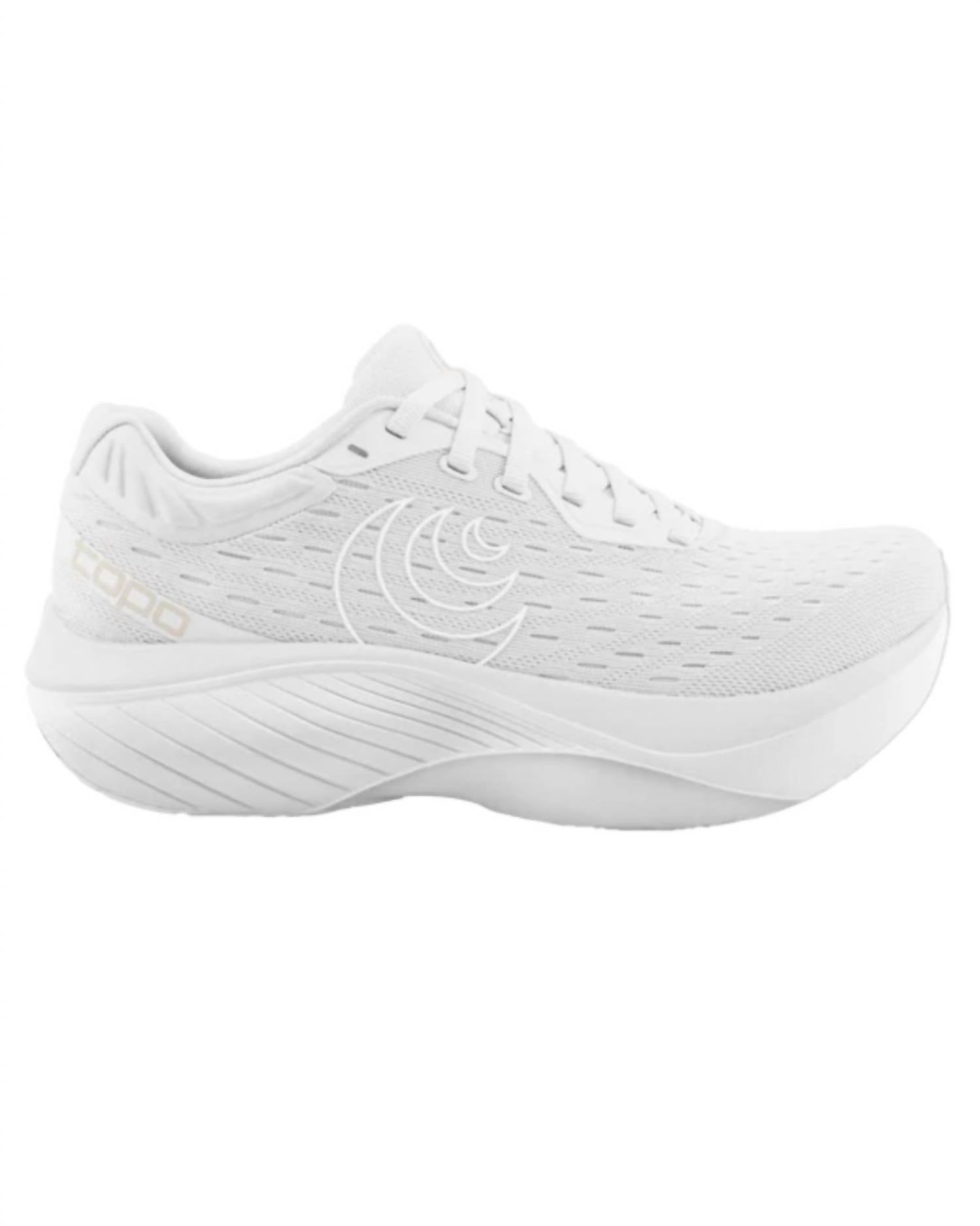 Topo Athletic Men's Atmos Running Shoes in white white - men's sneaker - detail view
