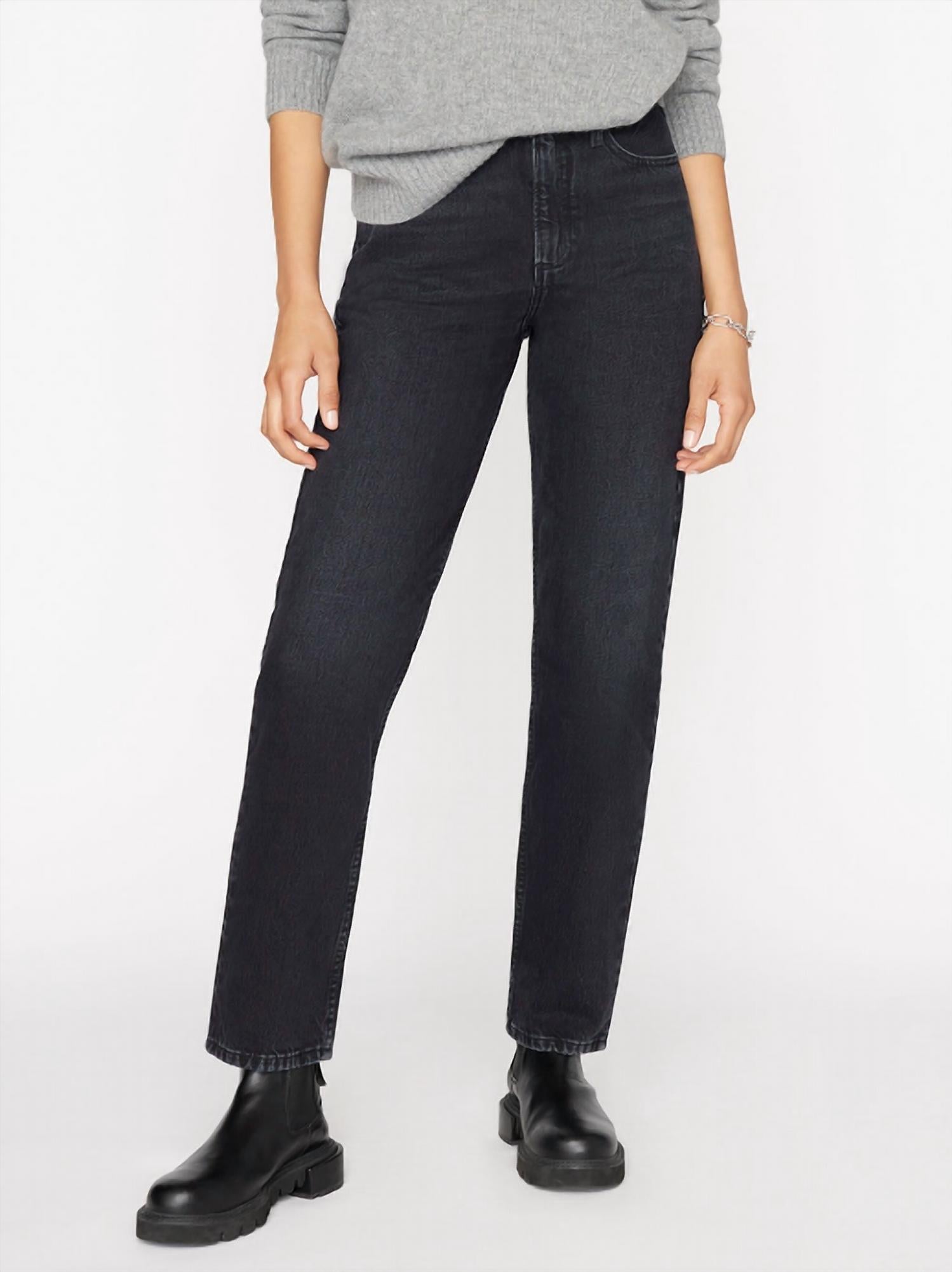 FRAME Le High N Tight Straight Jeans in inkwell - women's jeans
