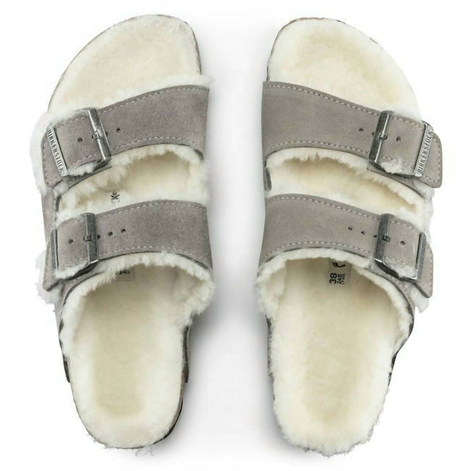Birkenstock - Women's Arizona Shearling Suede Leather Sandals - Narrow