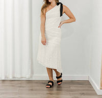 Greylin - Asymmetrical One Shoulder Dress