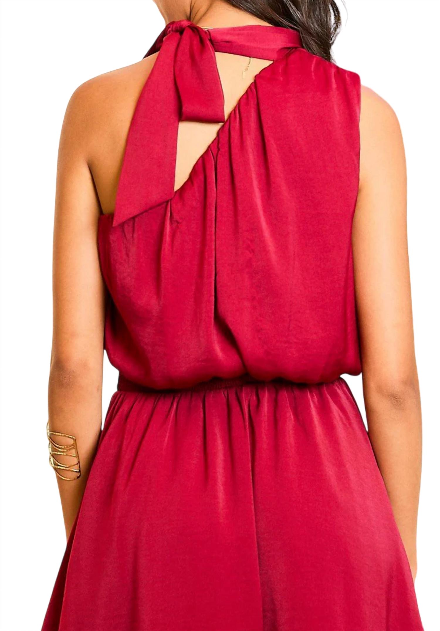 Main Strip - One Shoulder Mini Dress