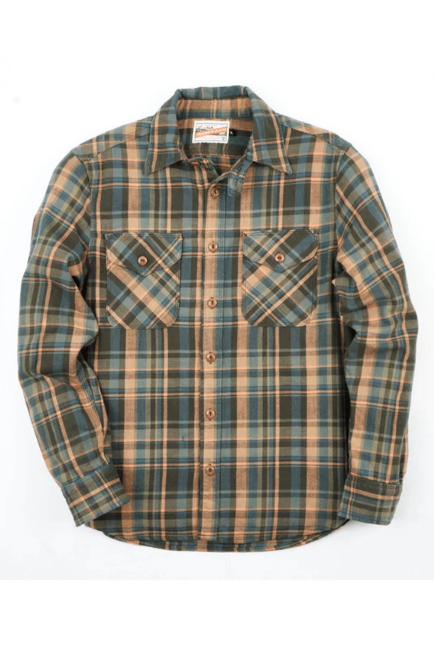 Freenote Cloth - Wells Evergreen Plaid Shirt