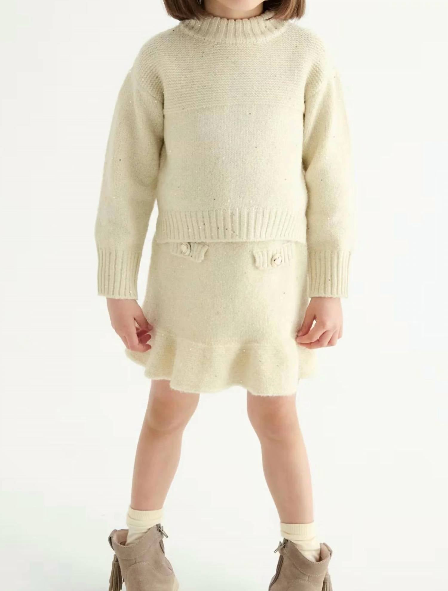 Abel & Lula - Sparkle Knit Skirt Set