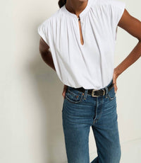 Nation Ltd - Cary Keyhole Cap Sleeve Top