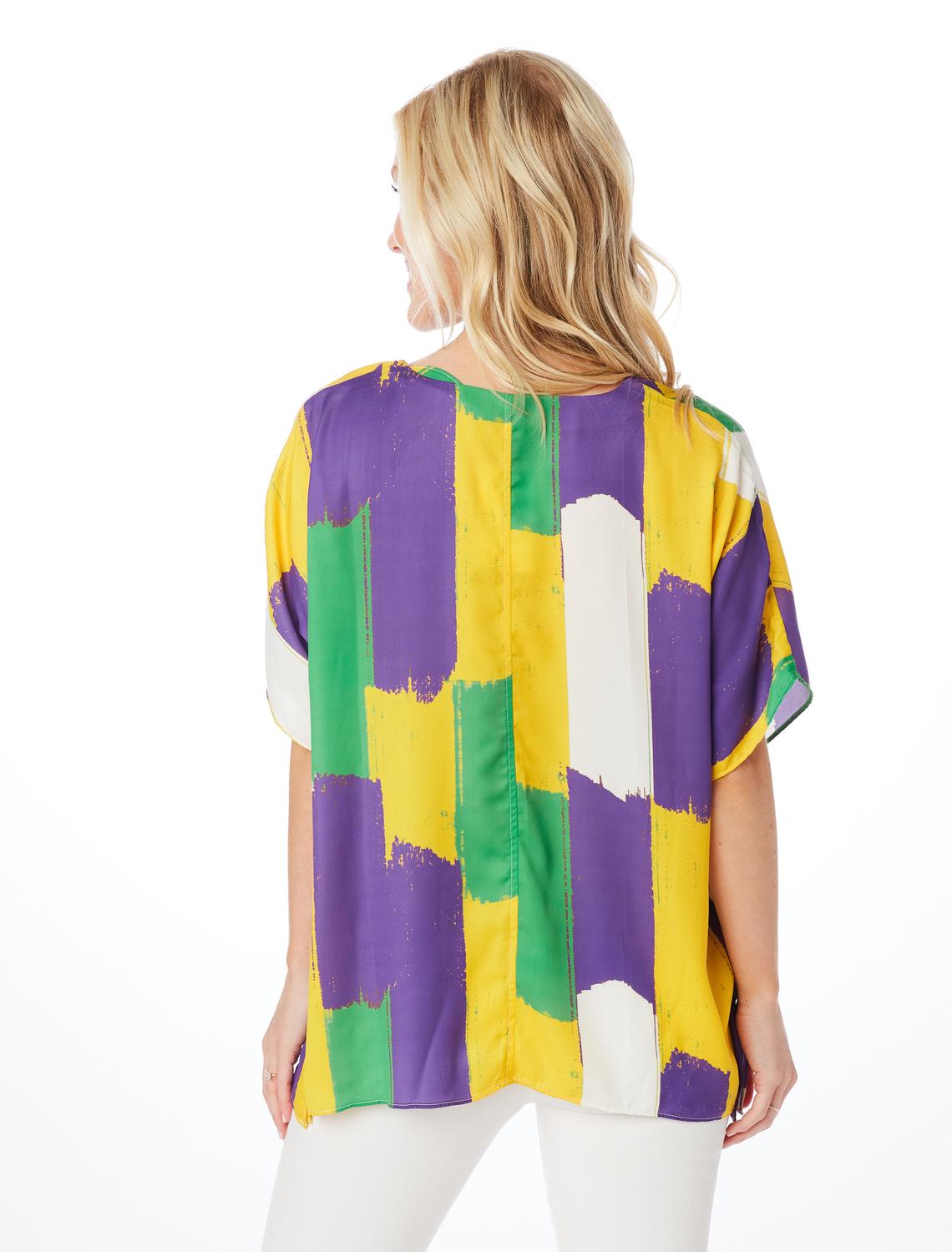 Stewart Simmons - Mardi Gras Oversized Blouse