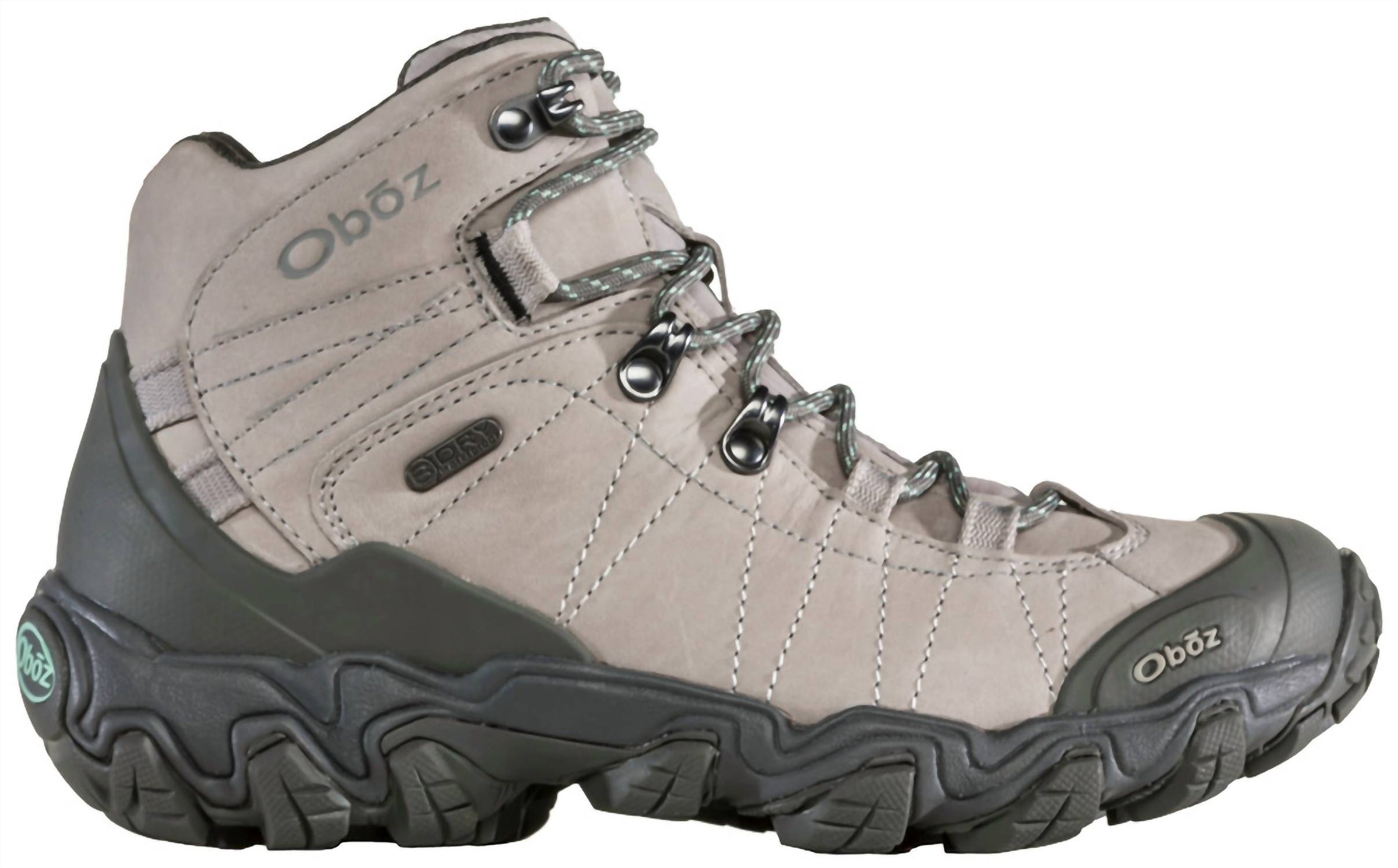 Oboz - Oboz Women's Bridger Leather Waterproof Hiking Boots Frost Gray