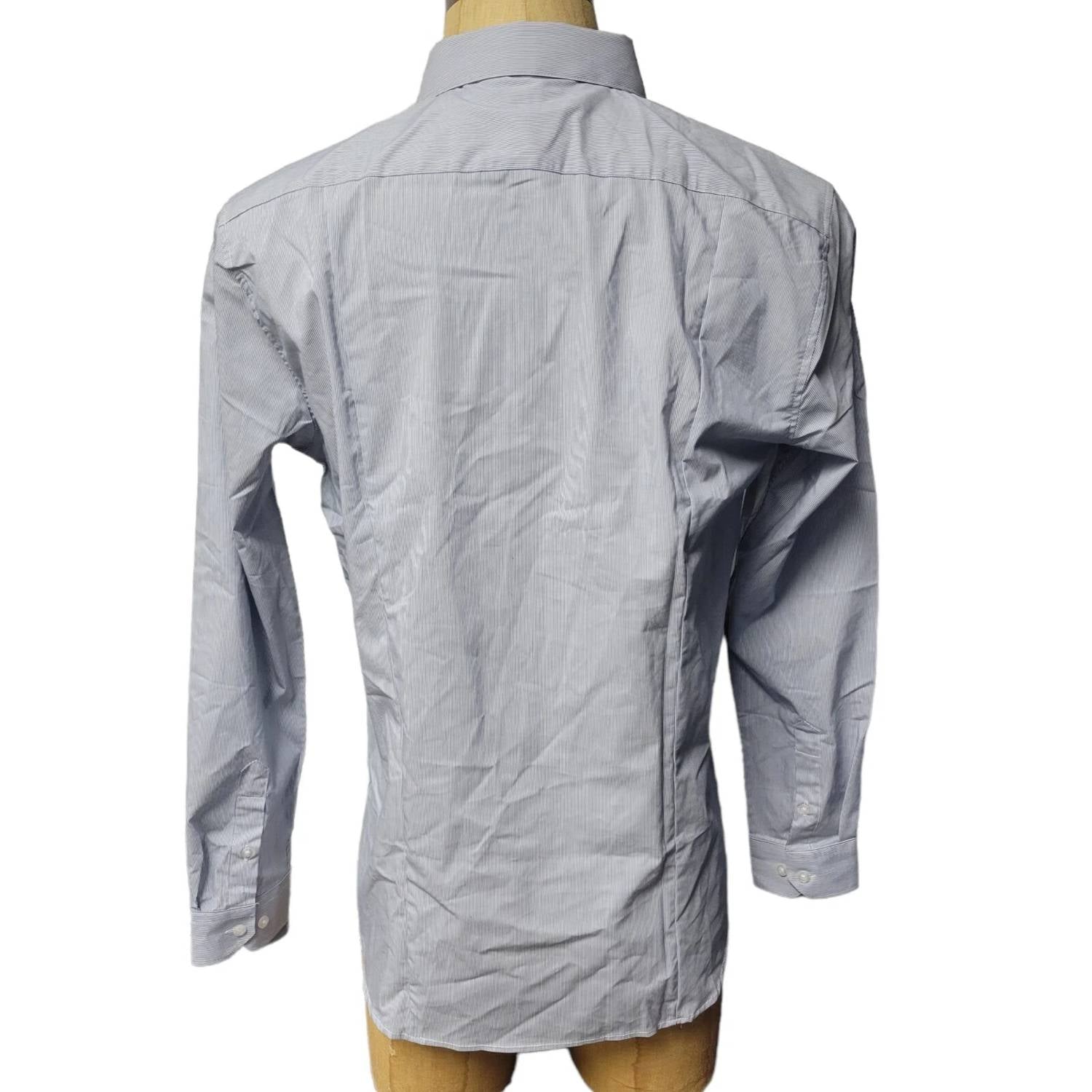 Galaxy By Harvic - Men's Long Sleeve Slim Fit Striped Shirt