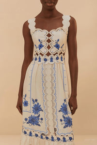 Farm Rio - Richelieu Sunflower Midi Dress